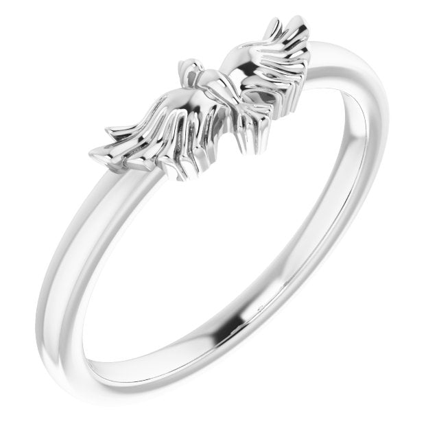 14K Gold Stackable Holy Spirit Dove Ring