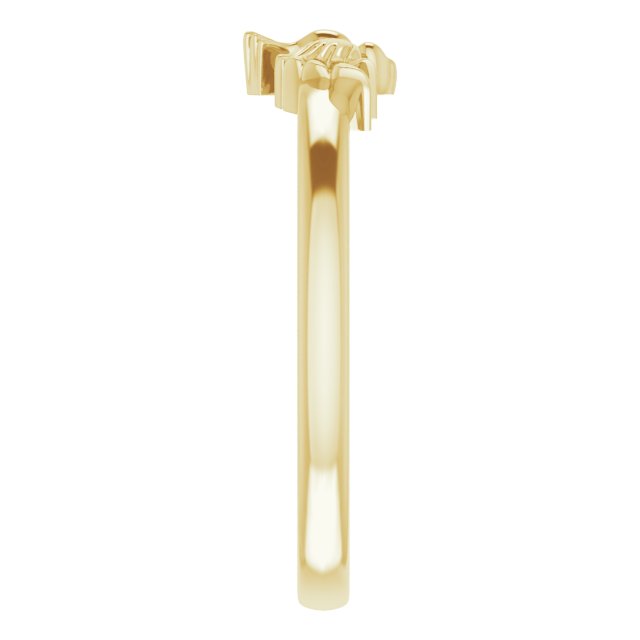 14K Gold Stackable Holy Spirit Dove Ring