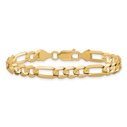 10K Gold 6mm Figaro Chain