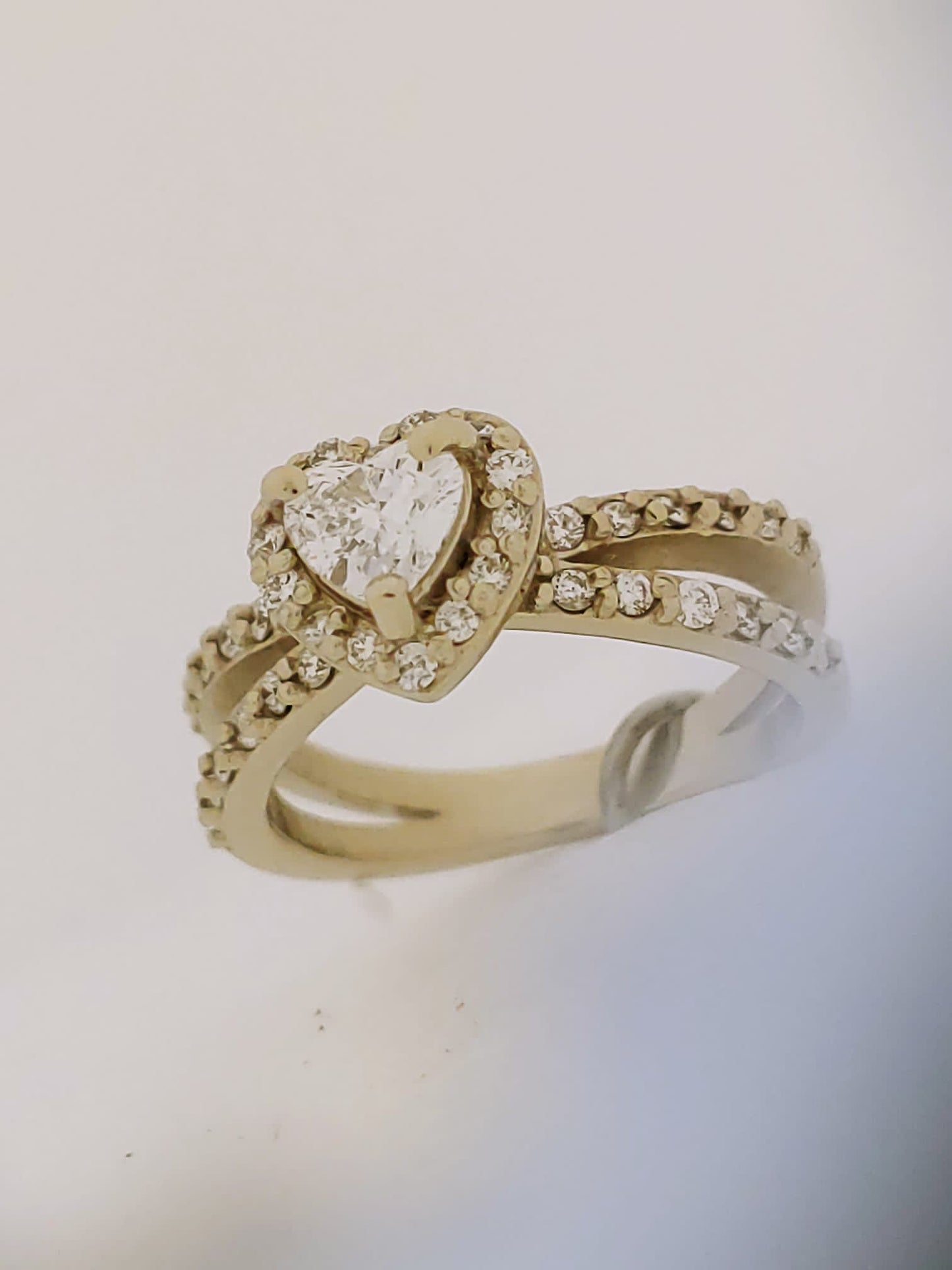 Heart Shaped Diamond Engagement Ring