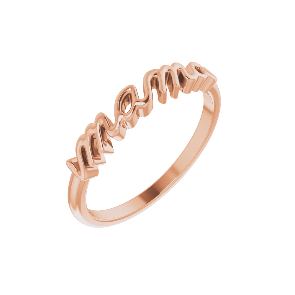 14K Gold Mama Ring
