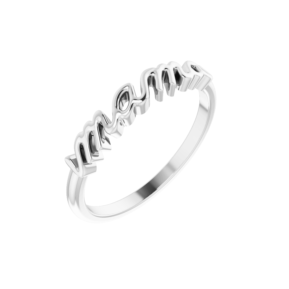 14K Gold Mama Ring