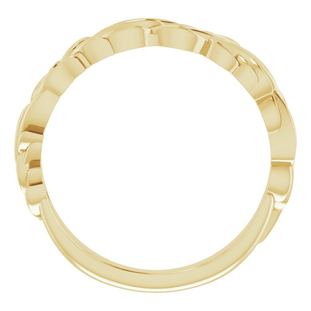 14K Gold Stackable Wreath Leaf Ring
