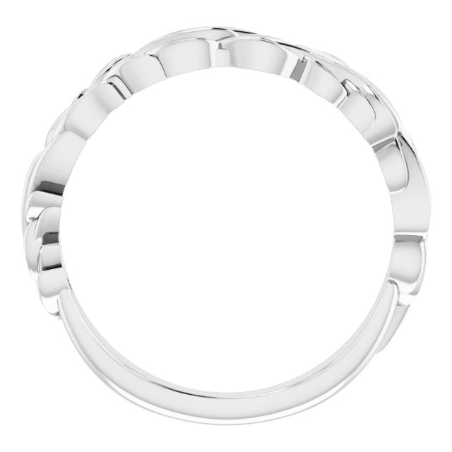 14K Gold Stackable Wreath Leaf Ring