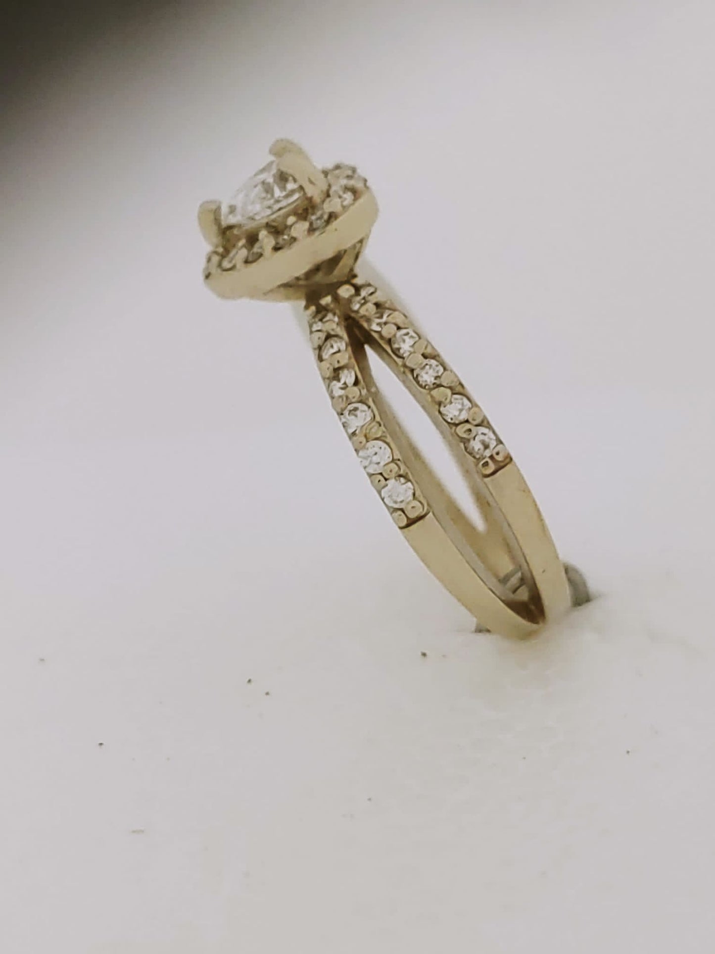 Heart Shaped Diamond Engagement Ring