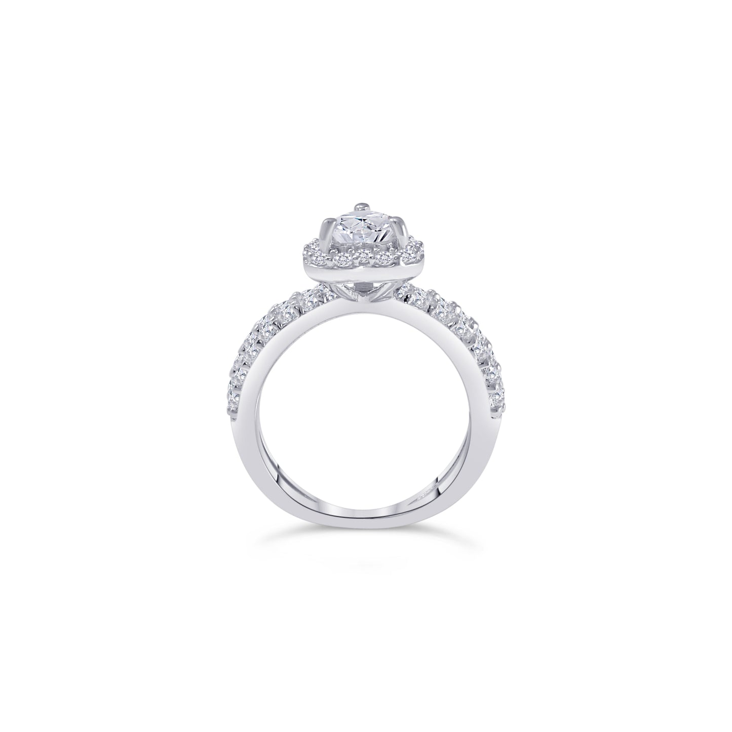Heart Shaped Diamond Engagement Ring