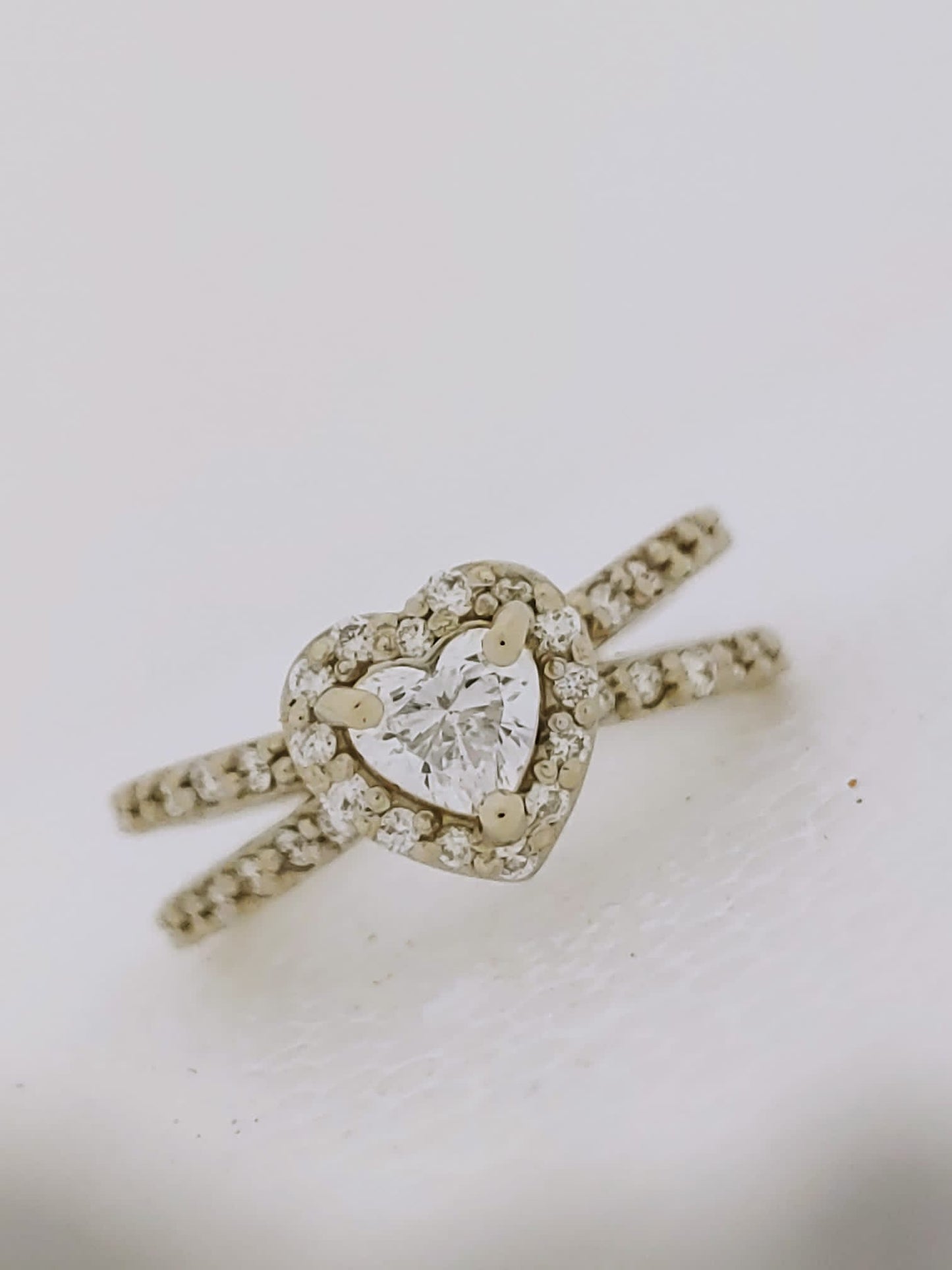 Heart Shaped Diamond Engagement Ring