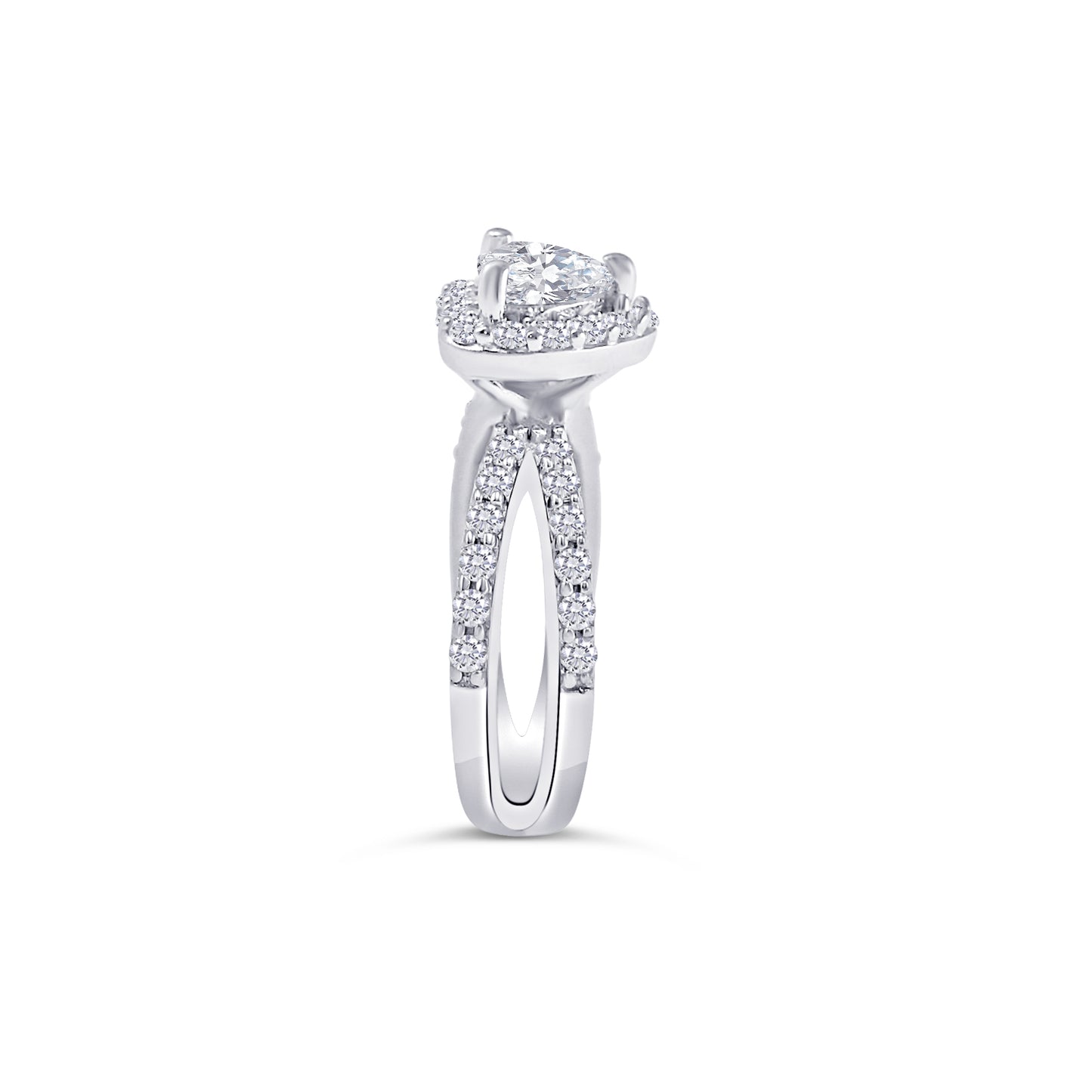 Heart Shaped Diamond Engagement Ring