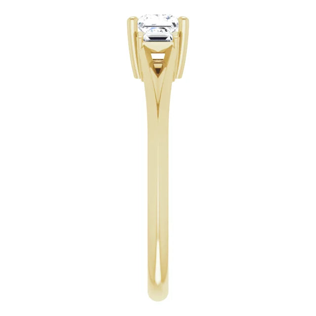 Square Diamond Engagement Ring
