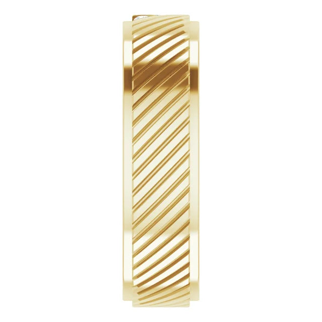 14K Gold Accented Diamond Band