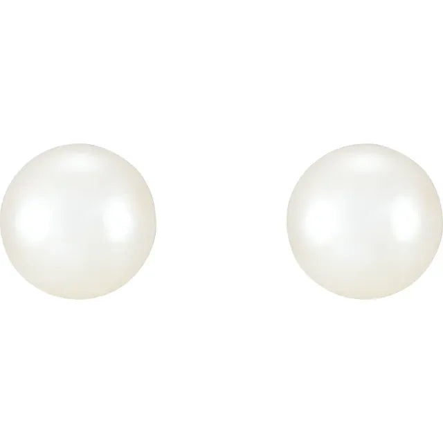 Silver Pearl Earrings