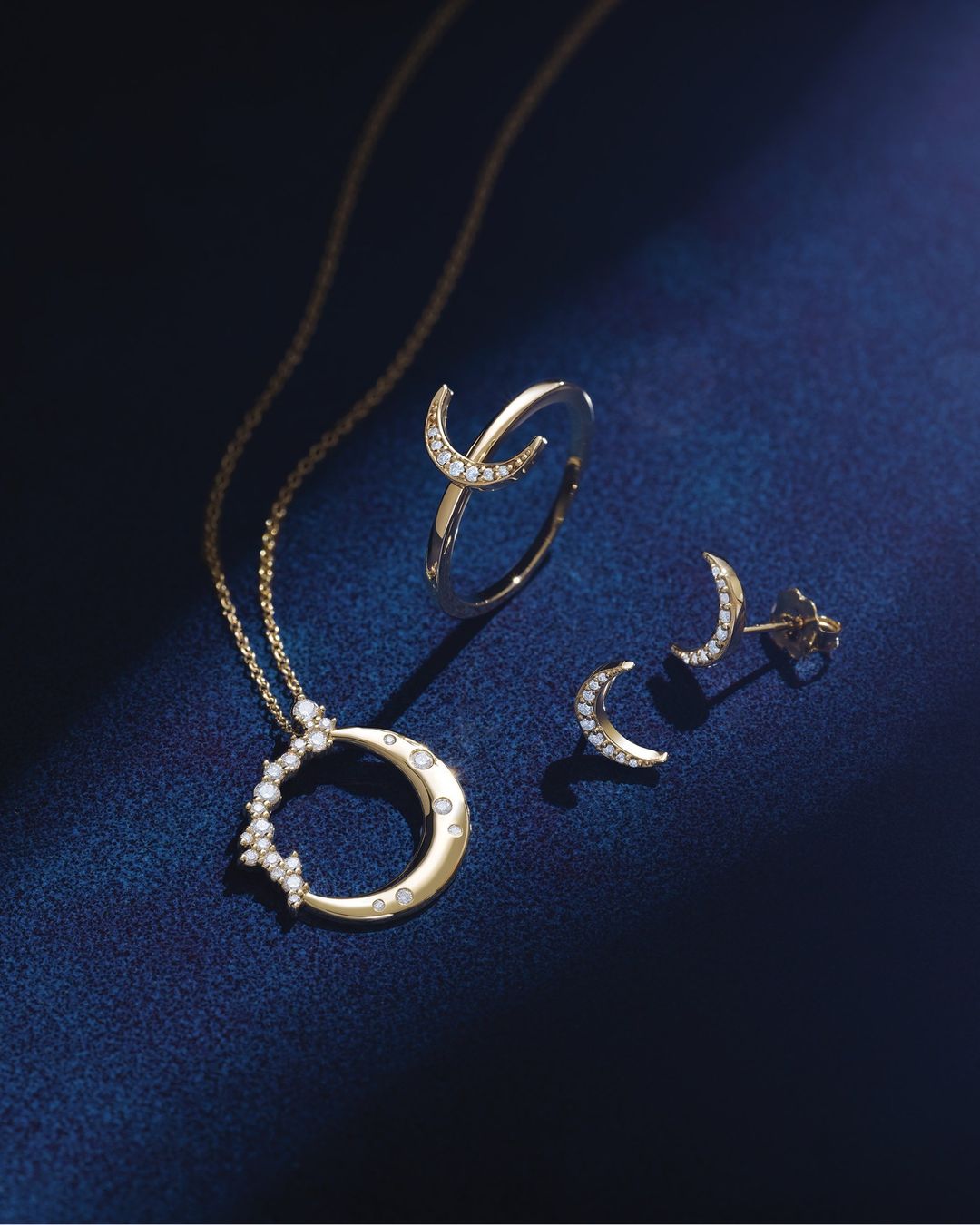 Stackable Diamond Crescent Ring