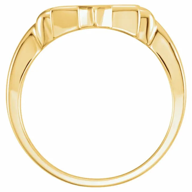 10K Yellow Gold Star of David Ring