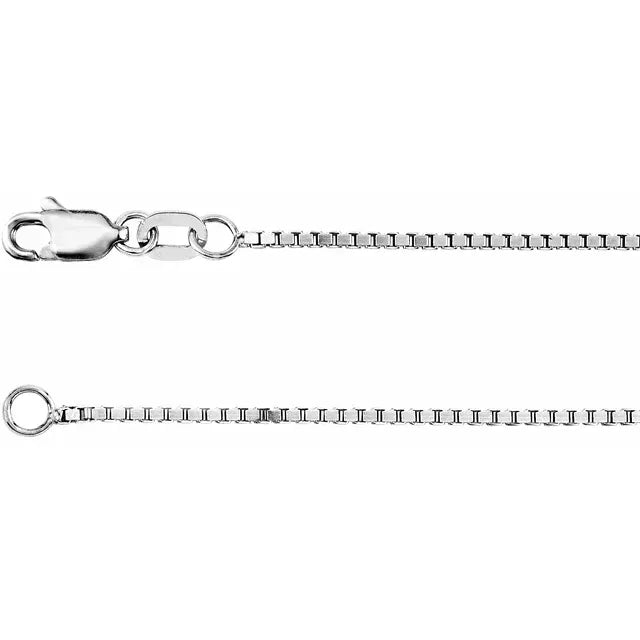 14K Gold 1mm Box Chain