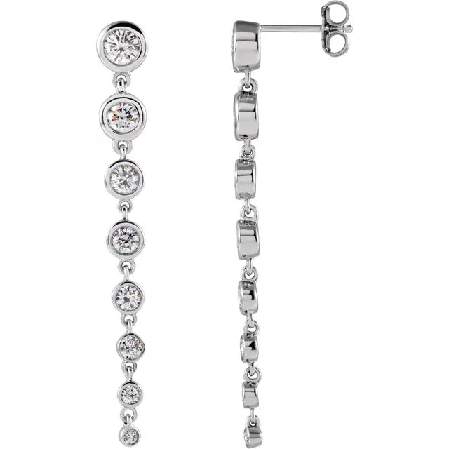 Diamond Dangle Earrings