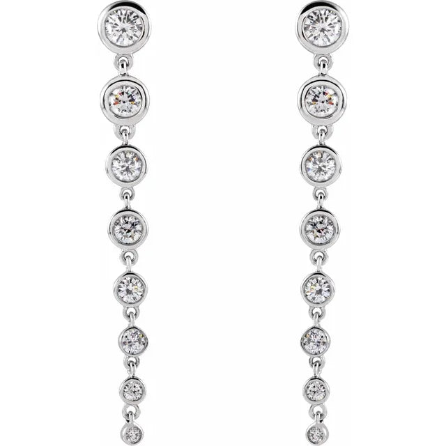 Diamond Dangle Earrings