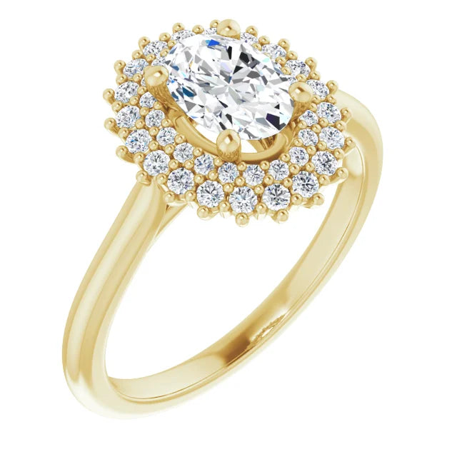 Oval Diamond Engagement Ring