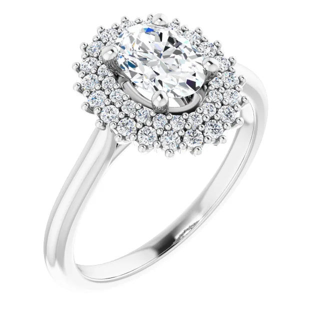 Oval Diamond Engagement Ring