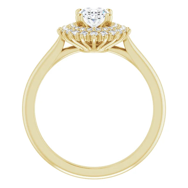 Oval Diamond Engagement Ring