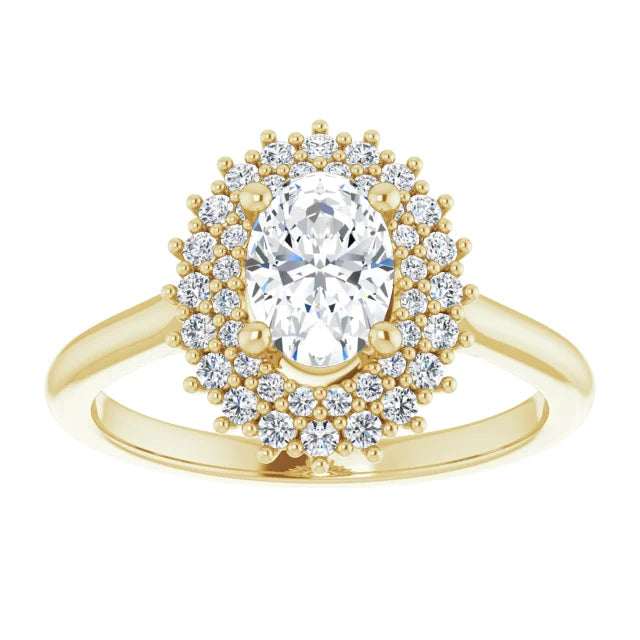 Oval Diamond Engagement Ring