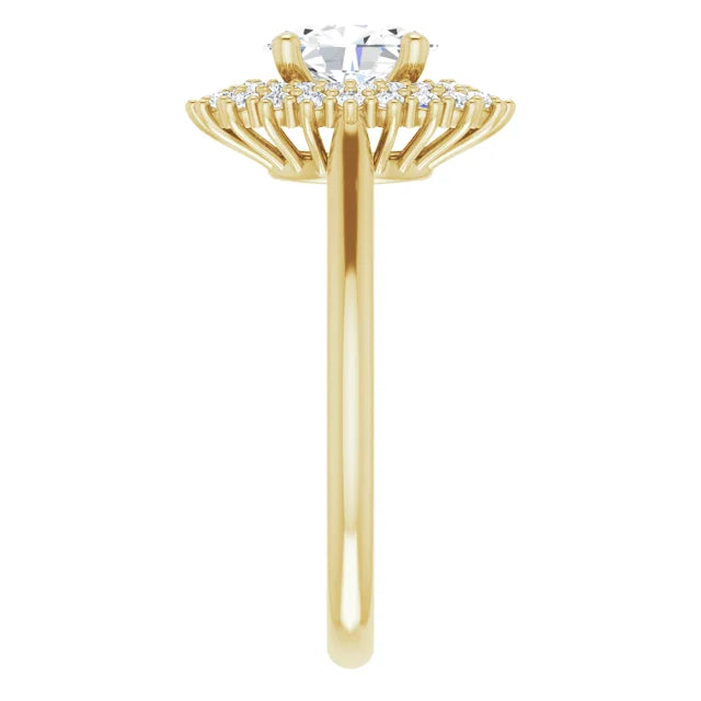 Oval Diamond Engagement Ring