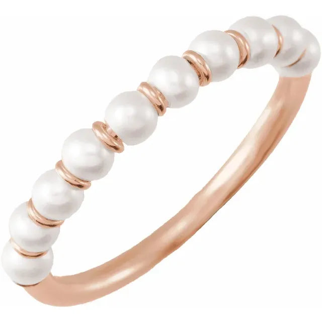 14K Gold Pearl Ring