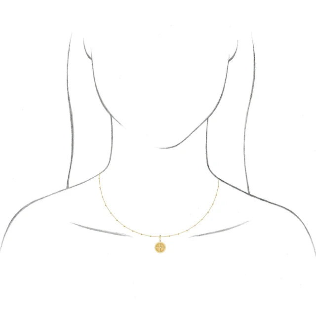 Diamond Compass Charm/Pendant