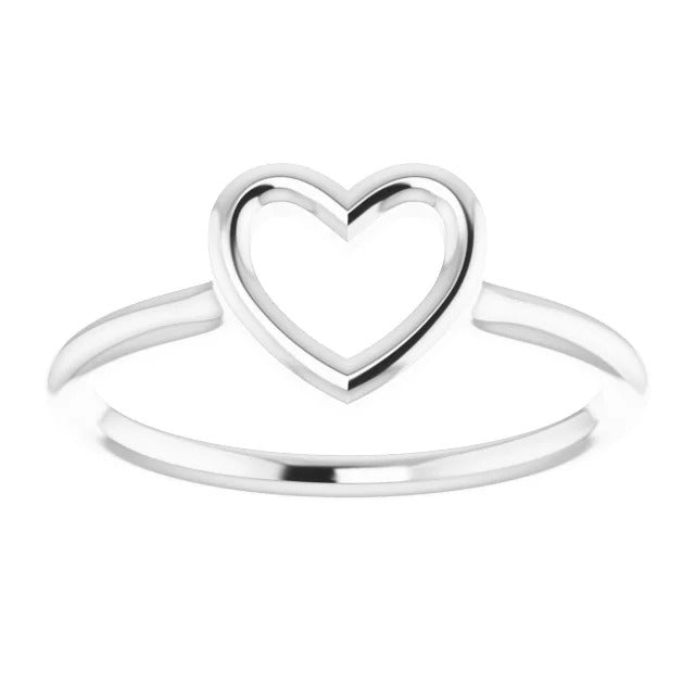 Silver Heart Ring