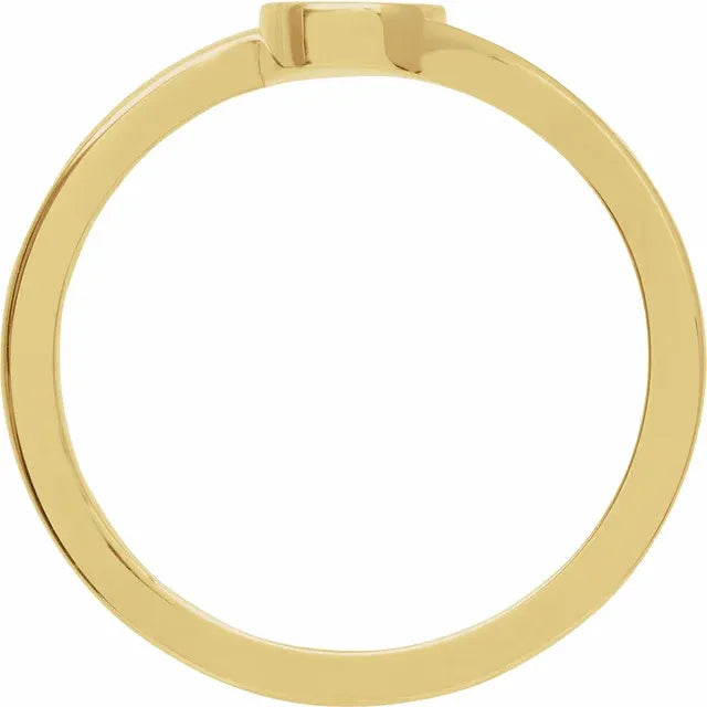 Engravable Gold Oval Signet Ring