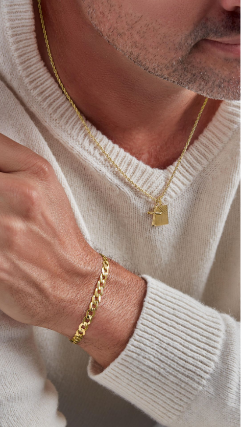 14K Gold 5.8 mm Curb Chain Bracelet