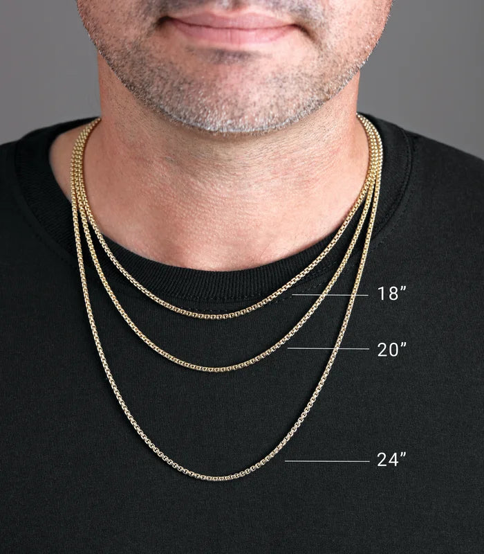14K Gold 1mm Box Chain