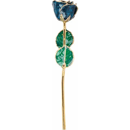 Sparkle Blue Gold Rose with 24K Gold Trim