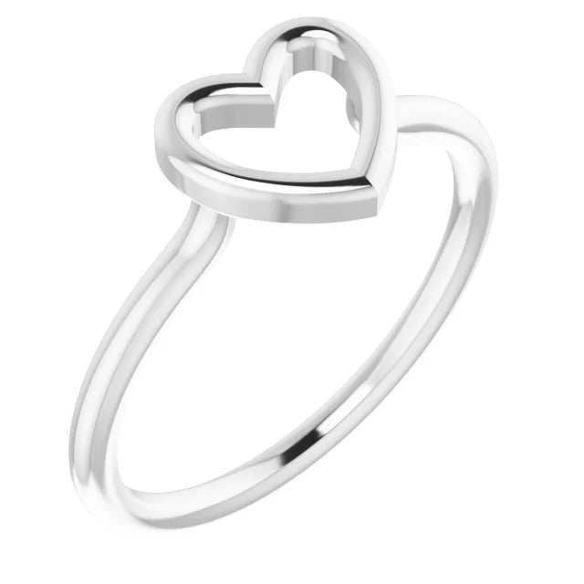 Silver Heart Ring